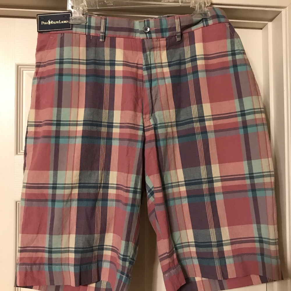 Ralph Lauren plaid shorts waist 34